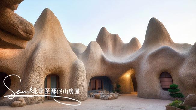 北京厂家的水泥GRC假山房屋制作工艺与价格解析